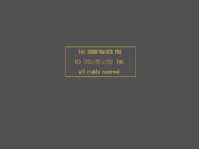 MSX Games World - FAC Soundtracker Pro