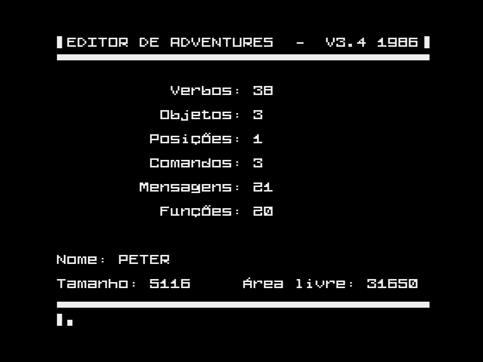 MSX Games World - Editor de Adventures v3.4