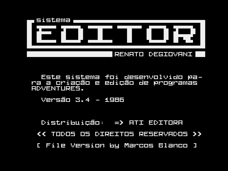 MSX Games World - Editor de Adventures v3.4